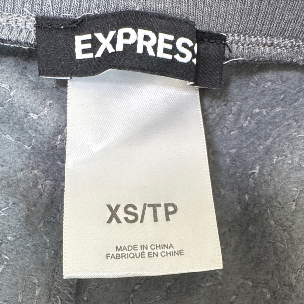 Express Gray sequin Knit pants size XS/TP - Picture 5 of 6